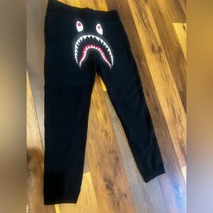 Men’s Black BAPE (A Bathing Ape) Sweatpants – XL